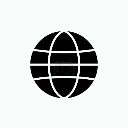 Téléchargez les photos : Globe Icon. Earth, World Symbol for Design, Presentation, Website or Apps Elements  Vector. - en image libre de droit