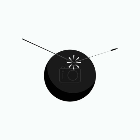 Illustration for Missed Icons. Missing, Off-Target Symbol - Vector. - Royalty Free Image