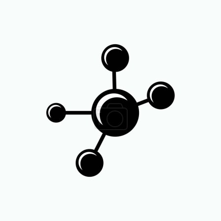 Téléchargez les photos : Icône de molécule, symbole atomique pour la conception, la présentation, le site Web ou les éléments d'applications - vectoriel. - en image libre de droit