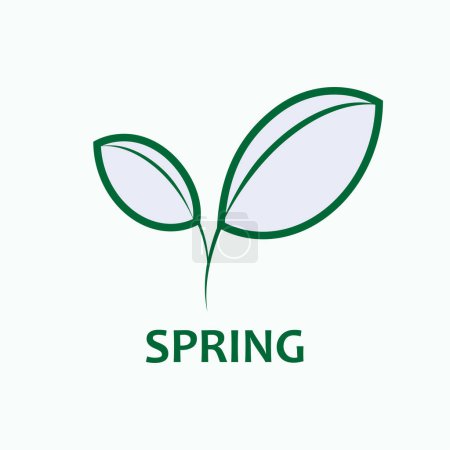 Spring Icon. Leaf, Leaves. Symbols of Seasons - Vector.