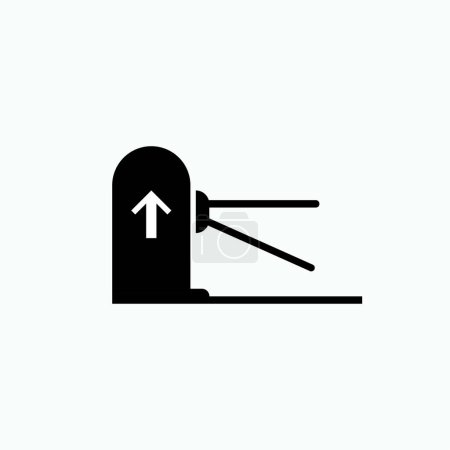 Toll Gate Icon. Access Point Symbol - Vector.