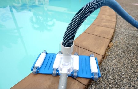 Photo for Vacuum head for swimming pool, pool cleaning  equipment. - Royalty Free Image