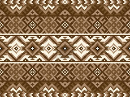 Abstrakte geometrische Ethnie, Navajo nahtlose Mustergestaltung, ethnische Ornamente .