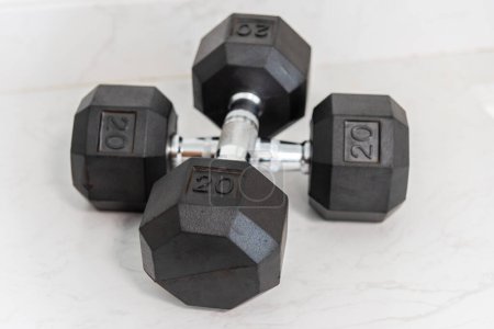 Photo for Close up of dumbbells for exercise in the gym. - Royalty Free Image