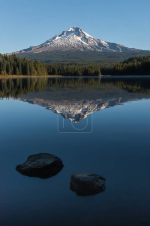 Photo for Mt Hood and Lost Lake, Oregon, on a summer afternoon - Royalty Free Image