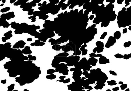 Ilustración de Vector patrón de impresión de vaca negra animal sin costura. Piel de vaca abstracta para impresión, corte y artesanía Ideal para tazas, pegatinas, plantillas, tela, cubierta. pegatinas de pared, decorar el hogar y más. - Imagen libre de derechos