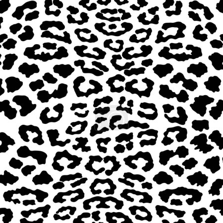 Téléchargez les photos : Modèle sans couture imprimé vectoriel léopard noir, guépard et jaguar. Design de motif sans couture imprimé peau animale. - en image libre de droit