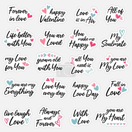 Téléchargez les photos : Stickers Saint Valentin pour planificateur, lettre d'amour ou journal intime et plus. - en image libre de droit