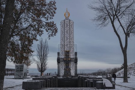Téléchargez les photos : Kiev, Ukraine. Le 28 novembre 2023, le Musée de l'Holodomor-Génocide. sous forme de bougie - en image libre de droit
