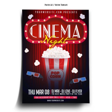 Cinema Night Poster Template