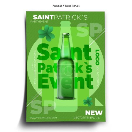 Illustration for Club Saint Patricks Event Poster Template - Royalty Free Image