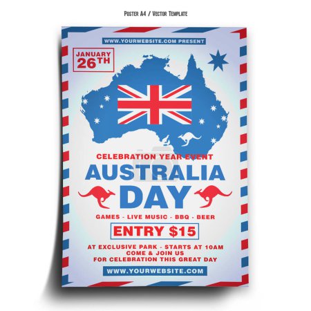Australia Day Poster Template