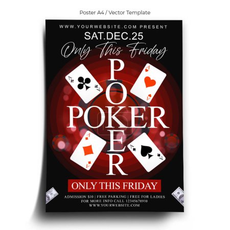 Pokerturnier Poster Vorlage