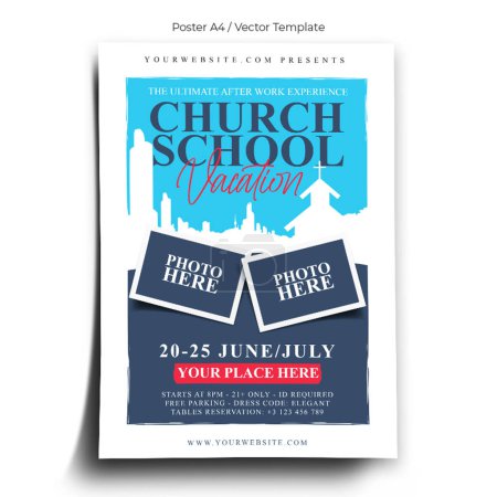 Vacation Church School Poster Template
