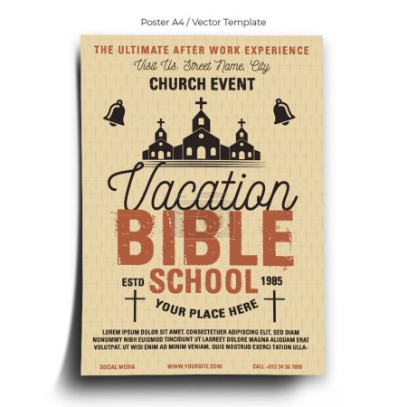 Bible School Event Poster Template