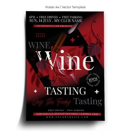Wine Tasting Poster Template