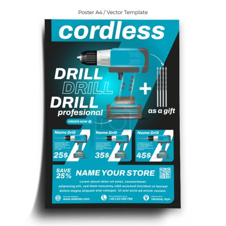 Drill Device Poster Template