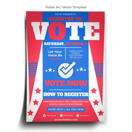 Voter Registration Poster Template