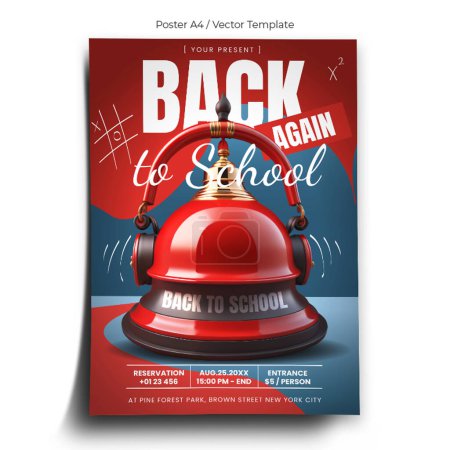 Back to School Again Poster Template