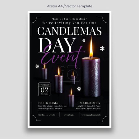 Candlemas Day Poster Template 