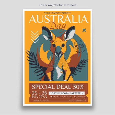 Australia Day Event Poster Template
