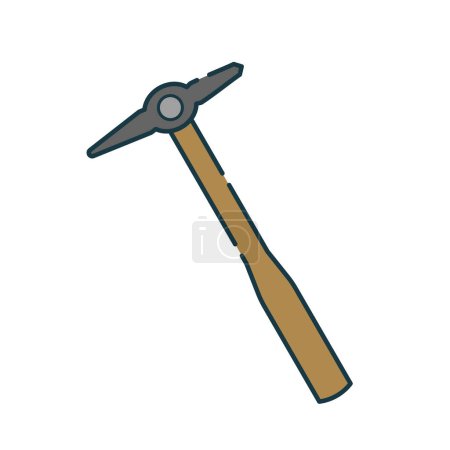 Ilustración de Es una ilustración de un martillo de soldadura. - Imagen libre de derechos