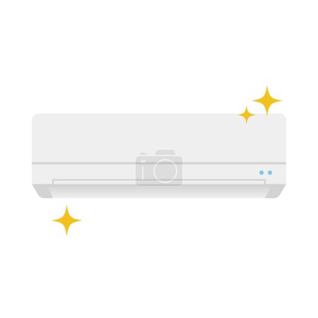 Illustration for Air conditioner, clean, beautiful illustration. - Royalty Free Image