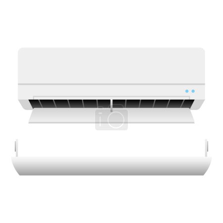 Illustration for It is an illustration of the air conditioner, Fubiguchi Food. - Royalty Free Image