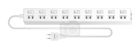 This is an illustration of a white power adapter _10.