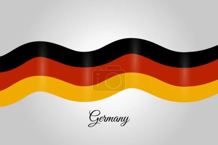 Ilustración de Alemania bandera diseño cinta concepto - Imagen libre de derechos