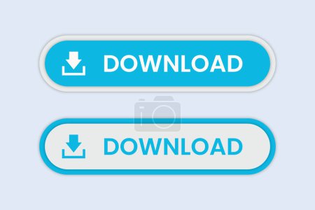 Illustration for Download buttons vector illustration - Royalty Free Image