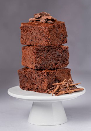 Téléchargez les photos : Macro food photographie de brownie, dessert, chocolat, cuisson, boulangerie, cuisson, pâtisserie, sucré - en image libre de droit