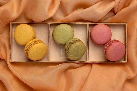 Photo for Food photography of macaroon, cookie, assortment, dessert, bakery, baking, pastry - Royalty Free Image