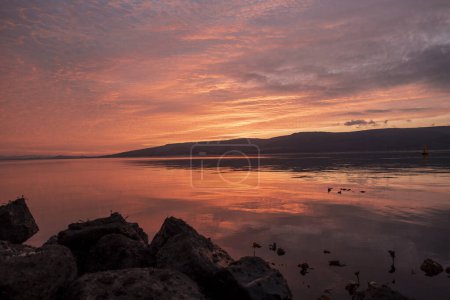 Photo for Landscape photography of sunset, sea, coast, coastline, shore, evening, twilight - Royalty Free Image