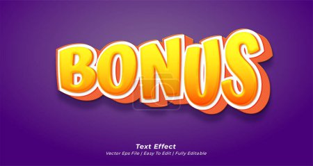 Ilustración de Bono efecto de texto editable estilo de texto 3d - Imagen libre de derechos