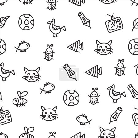 Photo for Pattern Design. seamless. Vector seamless pattern. Geometric Pattern Design. Doodles arts seamless pattern - Royalty Free Image