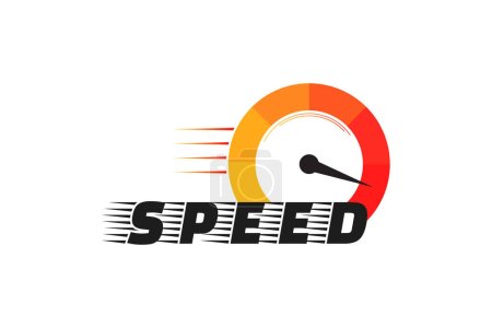 Téléchargez les illustrations : Compteur de vitesse pour illustration vectorielle - en licence libre de droit