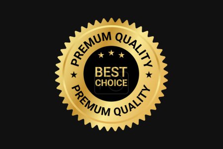 Illustration for Premium quality best choice stamp - Royalty Free Image