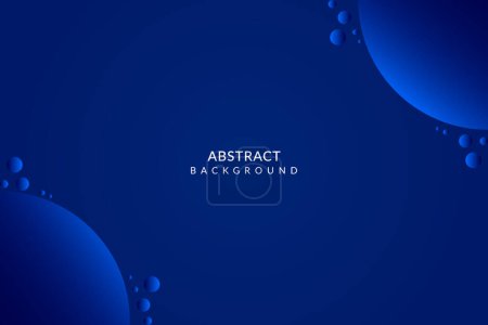 Illustration for Abstract Background Template Design with circle Shapes. - Royalty Free Image