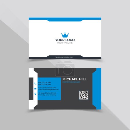 Illustration for Business card template, vector illustration - Royalty Free Image