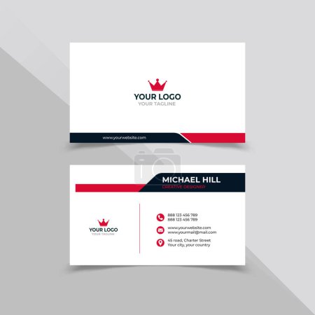 Illustration for Modern business card template, vector illustration - Royalty Free Image