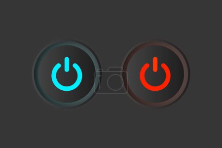 Illustration for Power button, vector illustration - Royalty Free Image