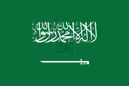 Photo for Saudi arabia flag on the wind - Royalty Free Image