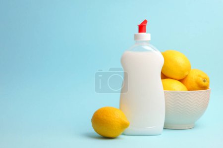 Photo for Detergent for washing dishes, cleaning, housework - Royalty Free Image