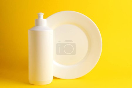 Photo for Detergent for washing dishes, cleaning, housework - Royalty Free Image