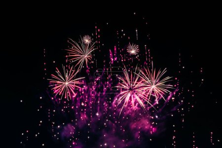 Photo for Fireworks light up the sky with dazzling display - Royalty Free Image