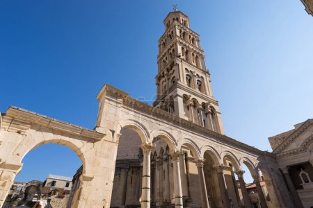Foto de Torre Sveti Duje de la catedral de Split, Croacia - Imagen libre de derechos