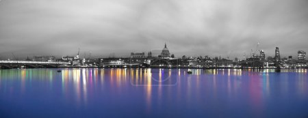 Saint Paul cathedral panorama in London. England