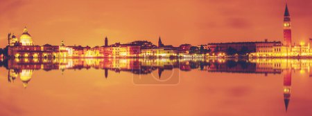 Photo for Beautiful panorama of Venice with reflection. Italy - Royalty Free Image