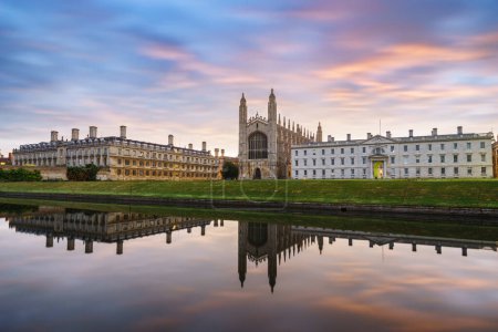 Photo for King's College with at sunrise in Cambridge - Royalty Free Image